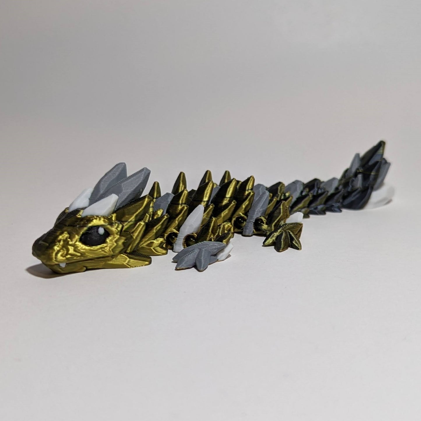 Mini bébé dragon de roche - Jaune/Noir