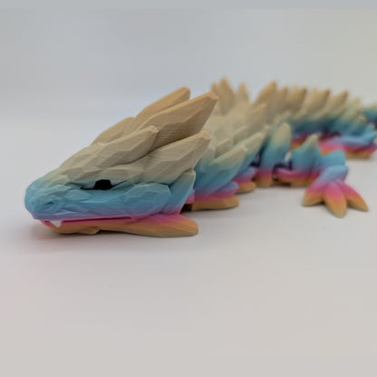 Dragon de roche - 26 pouces - Arc-en-ciel